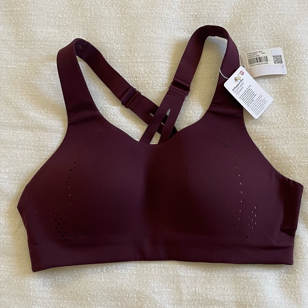 lululemon athletica Deep Wine Supportive Sports Bra